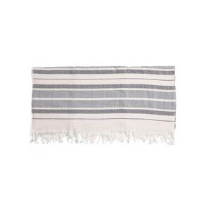 MODA AT HOME Grey Antalya Beach Towel With Fringe